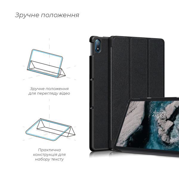Чохол-книжка BeCover Smart Case для Nokia T20 Black-4